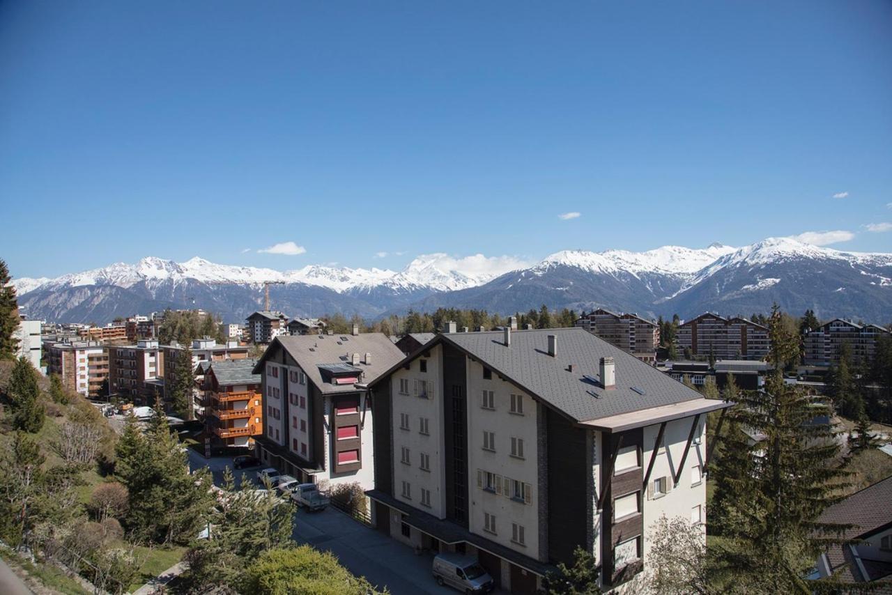 Ferienwohnung L'Eperon Center Crans Wonderful View Exterior foto