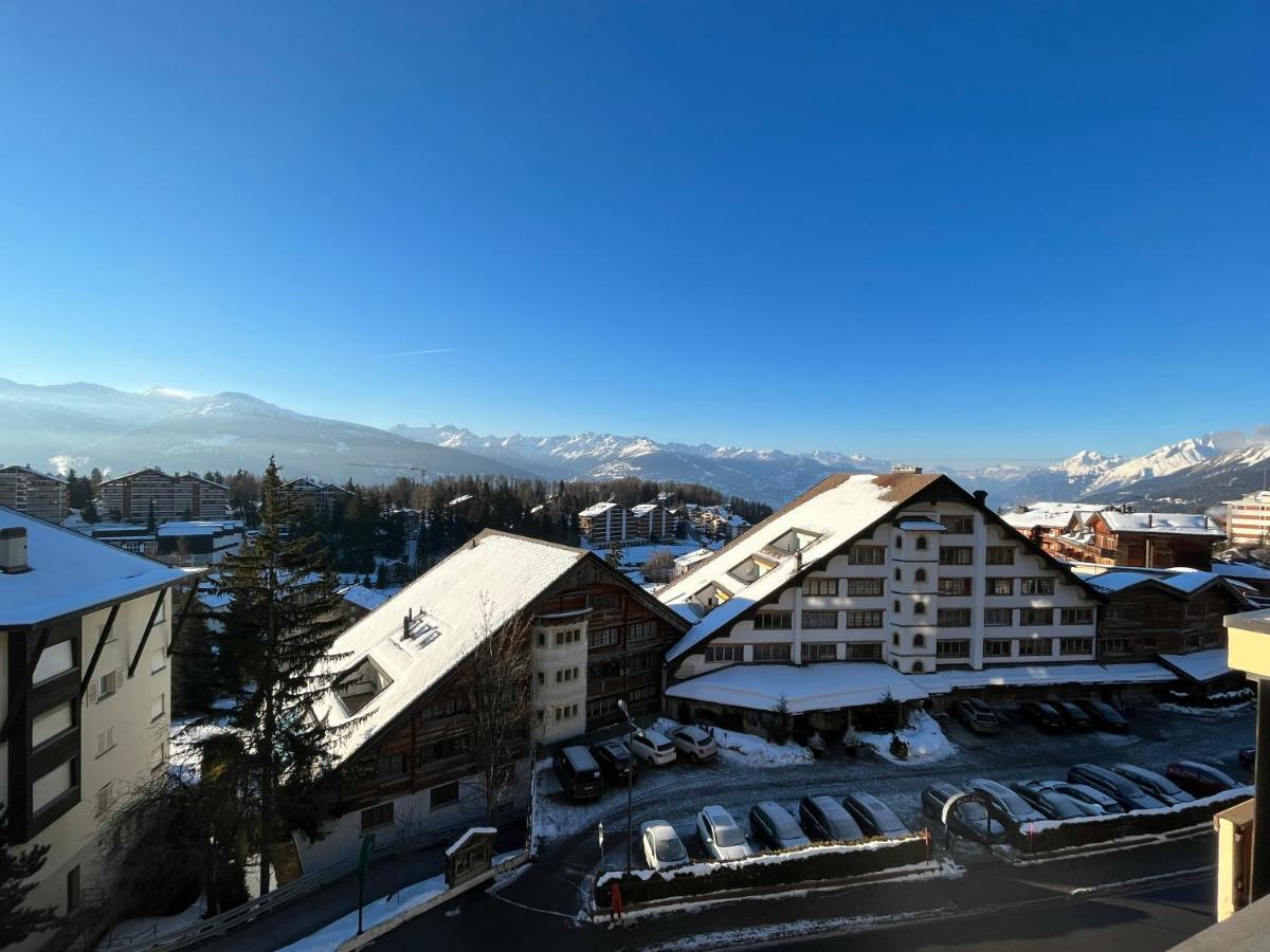 Ferienwohnung L'Eperon Center Crans Wonderful View Exterior foto