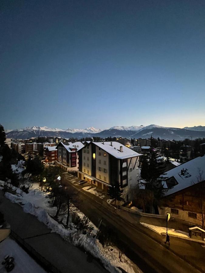 Ferienwohnung L'Eperon Center Crans Wonderful View Exterior foto