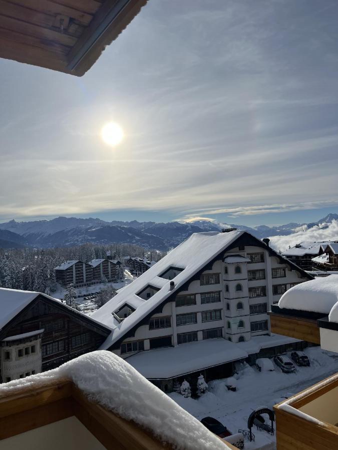 Ferienwohnung L'Eperon Center Crans Wonderful View Exterior foto
