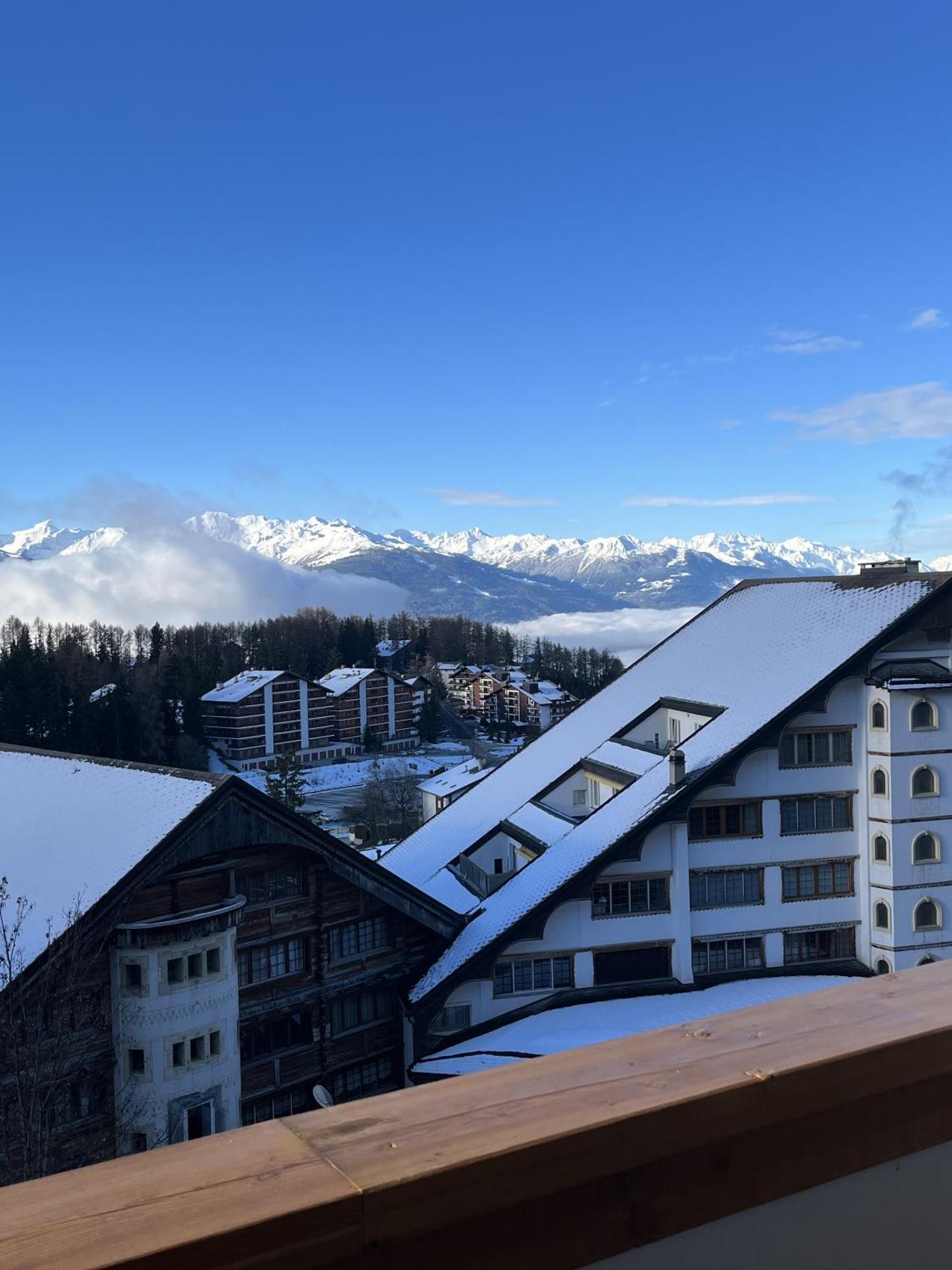 Ferienwohnung L'Eperon Center Crans Wonderful View Exterior foto