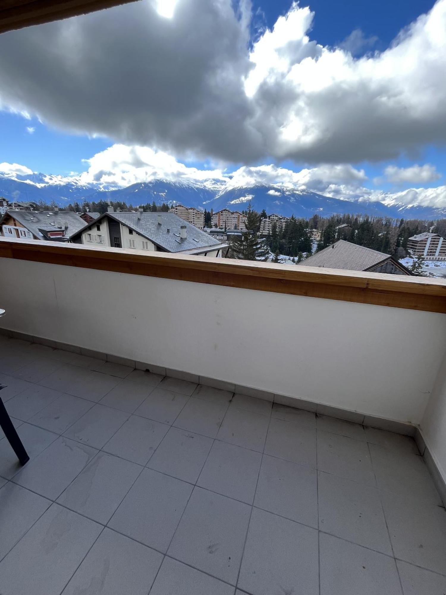 Ferienwohnung L'Eperon Center Crans Wonderful View Exterior foto