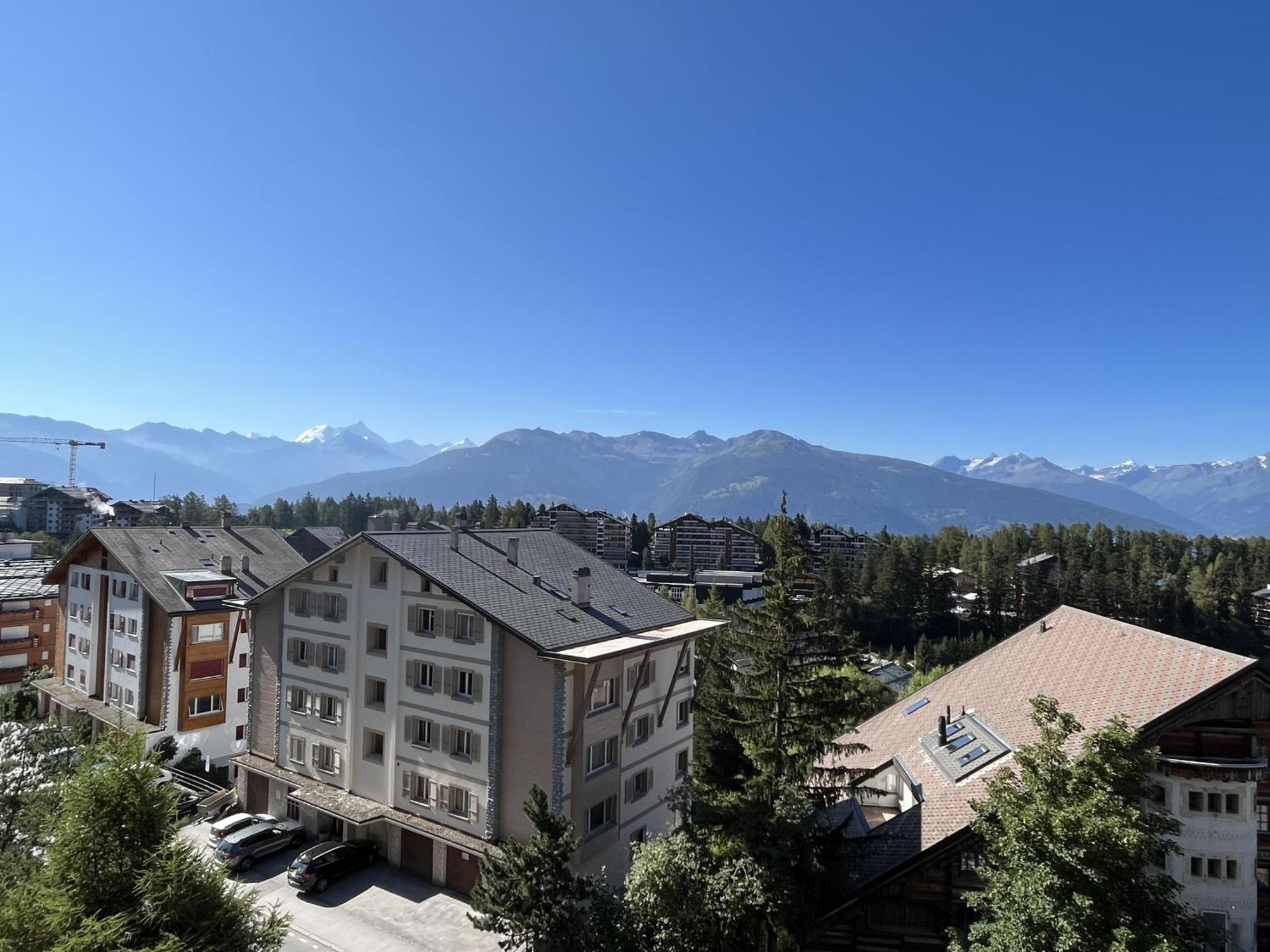 Ferienwohnung L'Eperon Center Crans Wonderful View Exterior foto