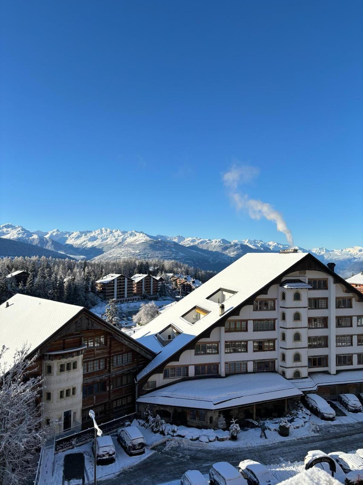 Ferienwohnung L'Eperon Center Crans Wonderful View Exterior foto