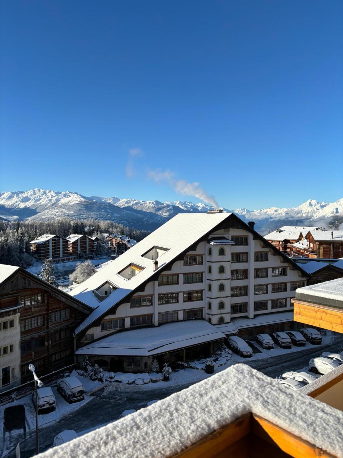 Ferienwohnung L'Eperon Center Crans Wonderful View Exterior foto