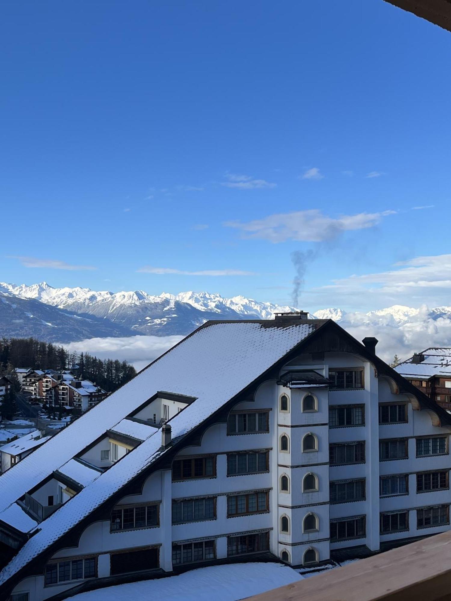 Ferienwohnung L'Eperon Center Crans Wonderful View Exterior foto